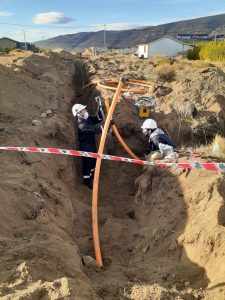 Continúan los trabajos de la ampliación de red de gas en El Calafate