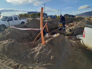 Continúan los trabajos de la ampliación de red de gas en El Calafate