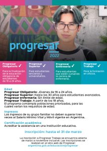 Educación lleva adelante las jornadas de inscripción a Becas Progresar 2023 en distintas localidades de la provincia