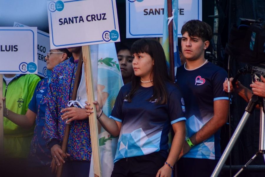Se realizó el acto inaugural de los Juegos Nacionales Evita de Playa