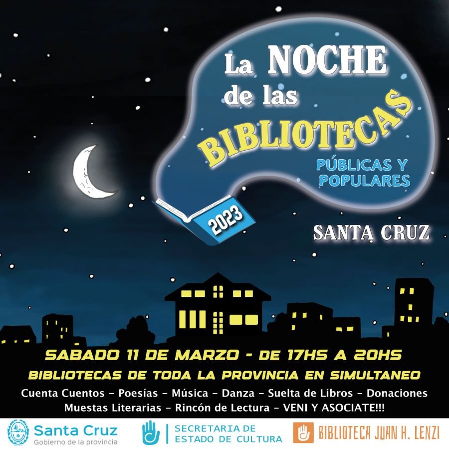 Se celebrará "La Noche de las Bibliotecas" en toda la Provincia