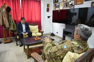 El Gobierno delinea acciones con autoridades de la XI Brigada Mecanizada y del Hospital Militar