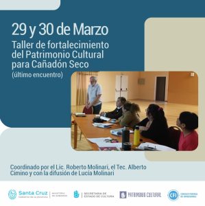 Se realizarán Talleres de fortalecimiento del Patrimonio Cultural