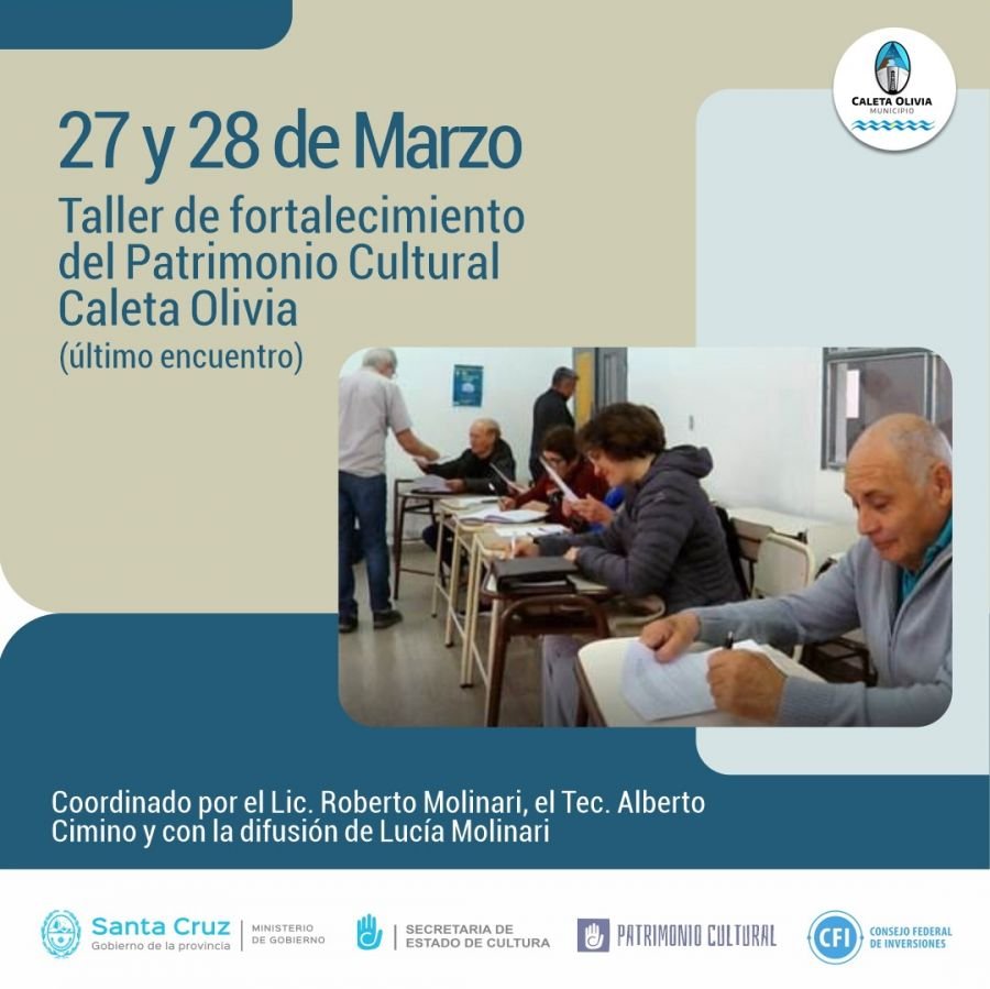 Se realizarán Talleres de fortalecimiento del Patrimonio Cultural