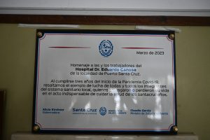 Reconocieron a la comunidad de Puerto Santa Cruz a tres años del inicio de la pandemia