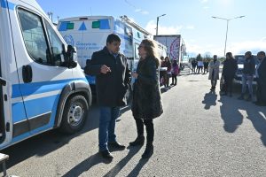 Alicia recorrió los dispositivos de atención por el Mes de la Salud de la Mujer en El Calafate