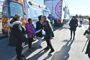 Alicia recorrió los dispositivos de atención por el Mes de la Salud de la Mujer en El Calafate