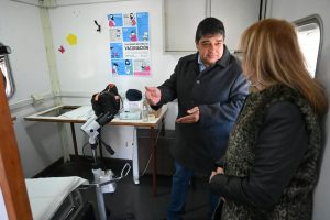Alicia recorrió los dispositivos de atención por el Mes de la Salud de la Mujer en El Calafate