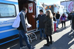 Alicia recorrió los dispositivos de atención por el Mes de la Salud de la Mujer en El Calafate