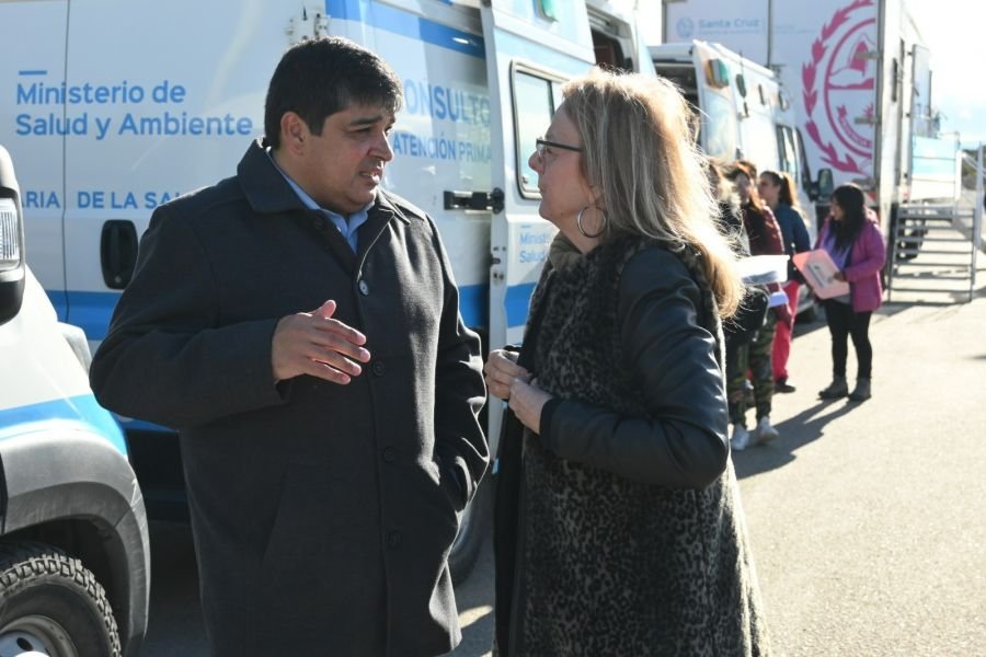 Alicia recorrió los dispositivos de atención por el Mes de la Salud de la Mujer en El Calafate