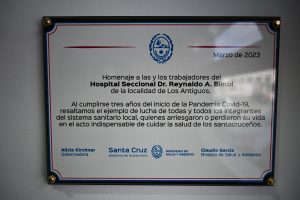Los Antiguos: Se realizó un homenaje a la comunidad a tres años del inicio de la pandemia