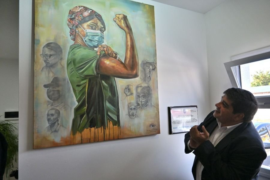 Los Antiguos: Se realizó un homenaje a la comunidad a tres años del inicio de la pandemia