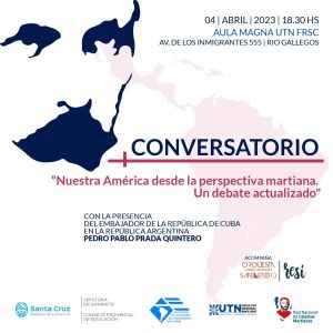 Se invita a asistir al conversatorio “Nuestra América desde la perspectiva martiana. Un debate actualizado"