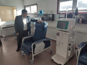 Se realizó recorrida en el hospital y adelantó de la apertura del servicio de hemodiálisis en Deseado