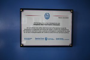 Reconocieron a la comunidad de Puerto Deseado a tres años del inicio de la pandemia