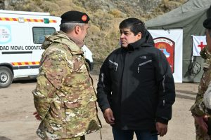 Autoridades de Salud y del Ejército Argentino recorrieron los dispositivos de atención en El Chaltén