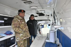 Autoridades de Salud y del Ejército Argentino recorrieron los dispositivos de atención en El Chaltén