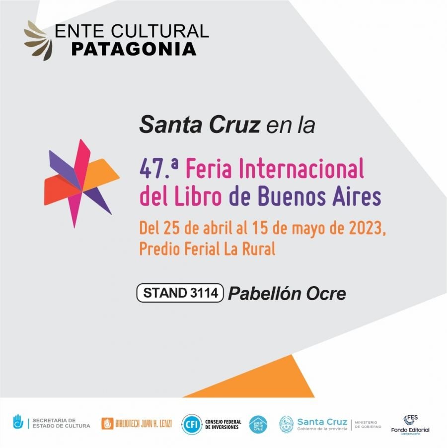 Santa Cruz estará presente en la 47° Feria Internacional del Libro