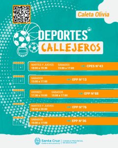 Se invita a estudiantes a participar de diferentes actividades deportivas
