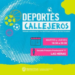 Se invita a estudiantes a participar de diferentes actividades deportivas