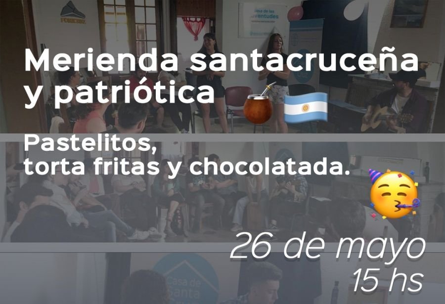 La Casa de las Juventudes y Centro de Estudiantes de La Plata invitan a una merienda santacruceña
