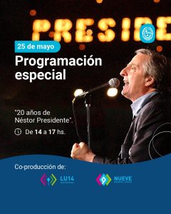 Los medios públicos realizarán un programa especial por los 20 años de la asunción de Néstor Kirchner a la presidencia