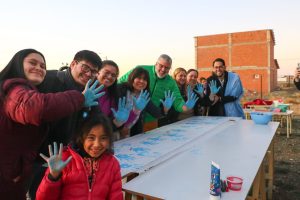 Tarde patriótica y recreativa junto a lxs vecinxs del Barrio Ayres Argentinos de Río Gallegos