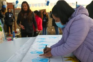 Tarde patriótica y recreativa junto a lxs vecinxs del Barrio Ayres Argentinos de Río Gallegos