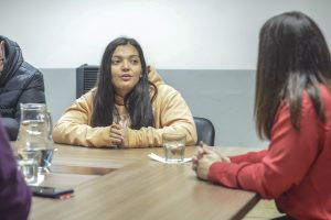 Autoridades de Desarrollo Social se reunieron con la subcampeona panamericana de básquet sobre silla de ruedas