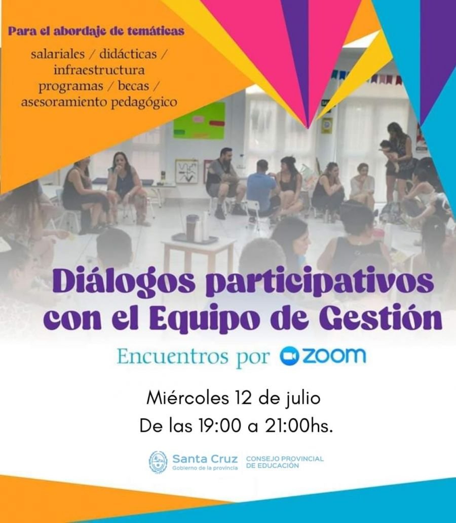 Invitan al quinto encuentro virtual “Diálogos Participativos con el equipo de gestión”