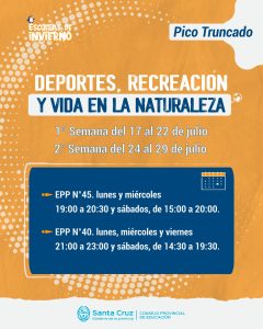 Educación invita a participar de propuestas de la Escuela de Invierno