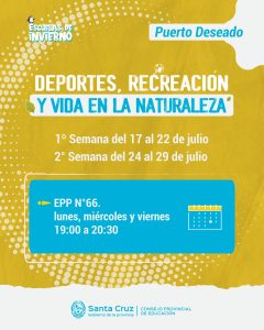 Educación invita a participar de propuestas de la Escuela de Invierno