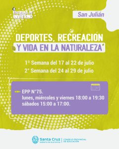 Educación invita a participar de propuestas de la Escuela de Invierno