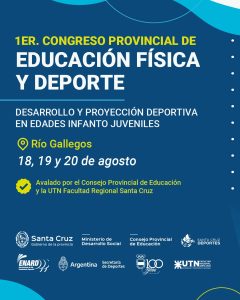 Se realizará el 1º Congreso Provincial de Educación Física