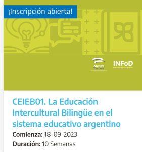 Se encuentran abiertas las inscripciones a cursos de Educación Intercultural Bilingüe