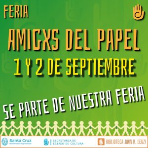 Llega una nueva edición de la Feria de "Amigxs del Papel en la Biblio"