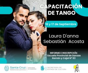 Se abre una nueva convocatoria en la Escuela Provincial de Danzas para una capacitación de Tango