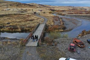 Supervisaron el estado de puente de acceso al Cañadón de Los Loros