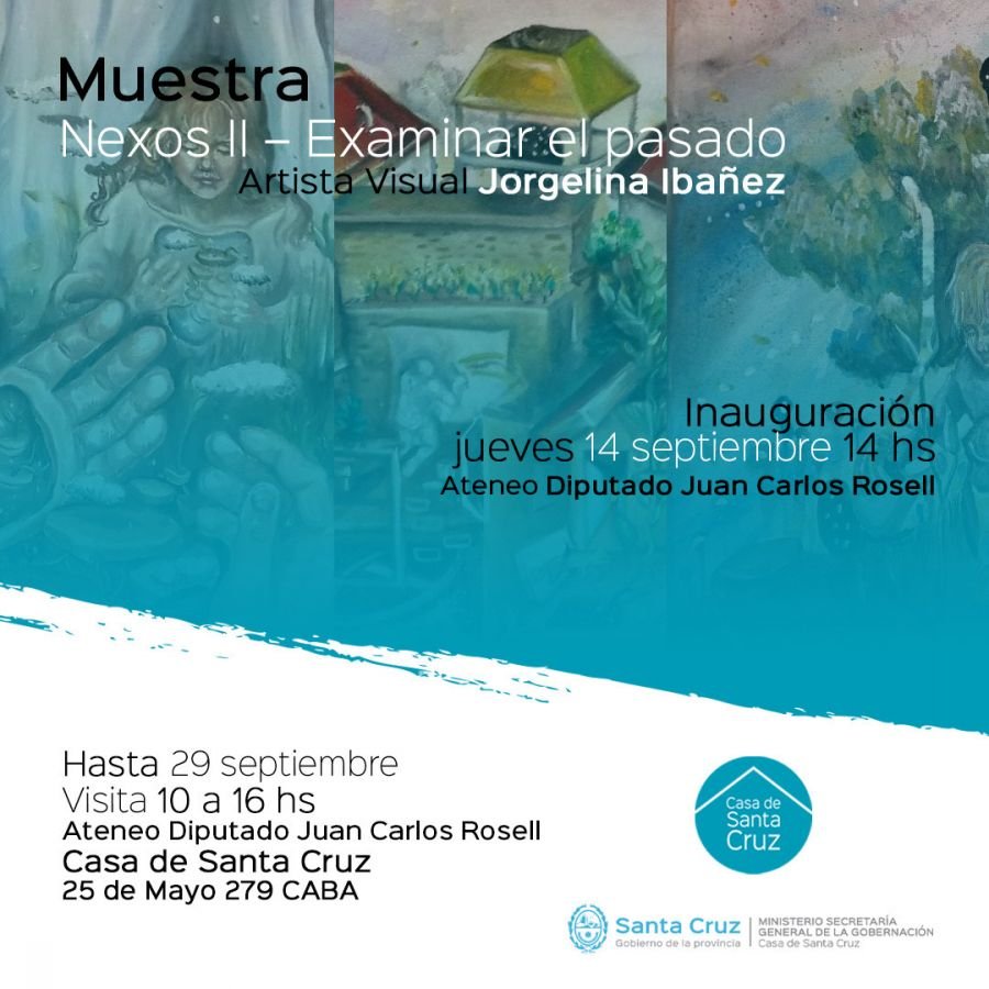 Artista santacruceña presenta la muestra “Nexos II – Examinar el pasado” en Casa de Santa Cruz