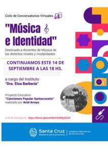 Invitan a participar del Conversatorio Virtual “Música e Identidad”