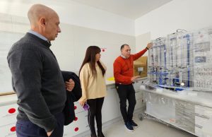 Se realizó una reunión con estudiantes de la Escuela Industrial N°1 de Caleta Olivia