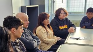 Se realizó una reunión con estudiantes de la Escuela Industrial N°1 de Caleta Olivia