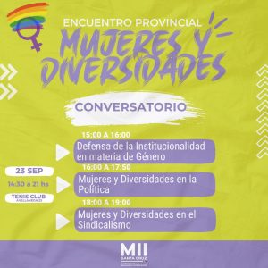 El MII realizará el Primer Encuentro Provincial de Mujeres y Diversidades en Río Gallegos