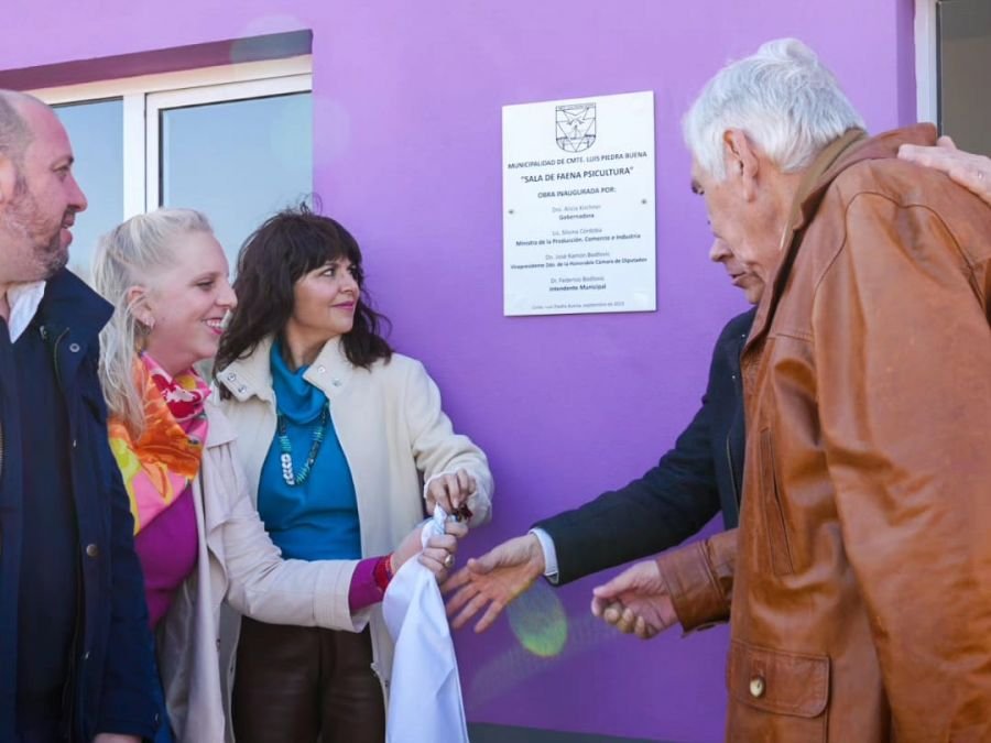 Producción acompañó la inauguración de la Sala de Procesamiento Itícola en Piedra Buena