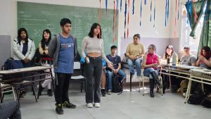 Educación se reunió con estudiantes y auxiliares docentes en Caleta Olivia