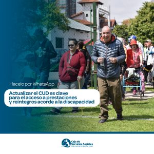 La Caja de Servicios Sociales informa actualizaciones en los CUD