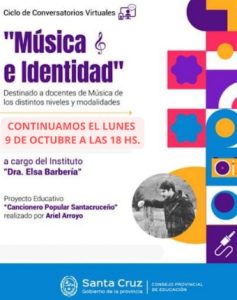 Continúa el Ciclo de Conversatorios Virtuales “Música e identidad”
