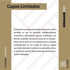 El MAEM invita al encuentro dialogado “Aprender. Hacia el camino de la autoría”
