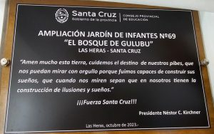 Se inauguró la ampliación del Jardín de Infantes N°69 de Las Heras