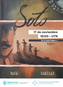 Invitan a la presentación del tomo II del Cómic Soto “Cazando peones en las estepas”